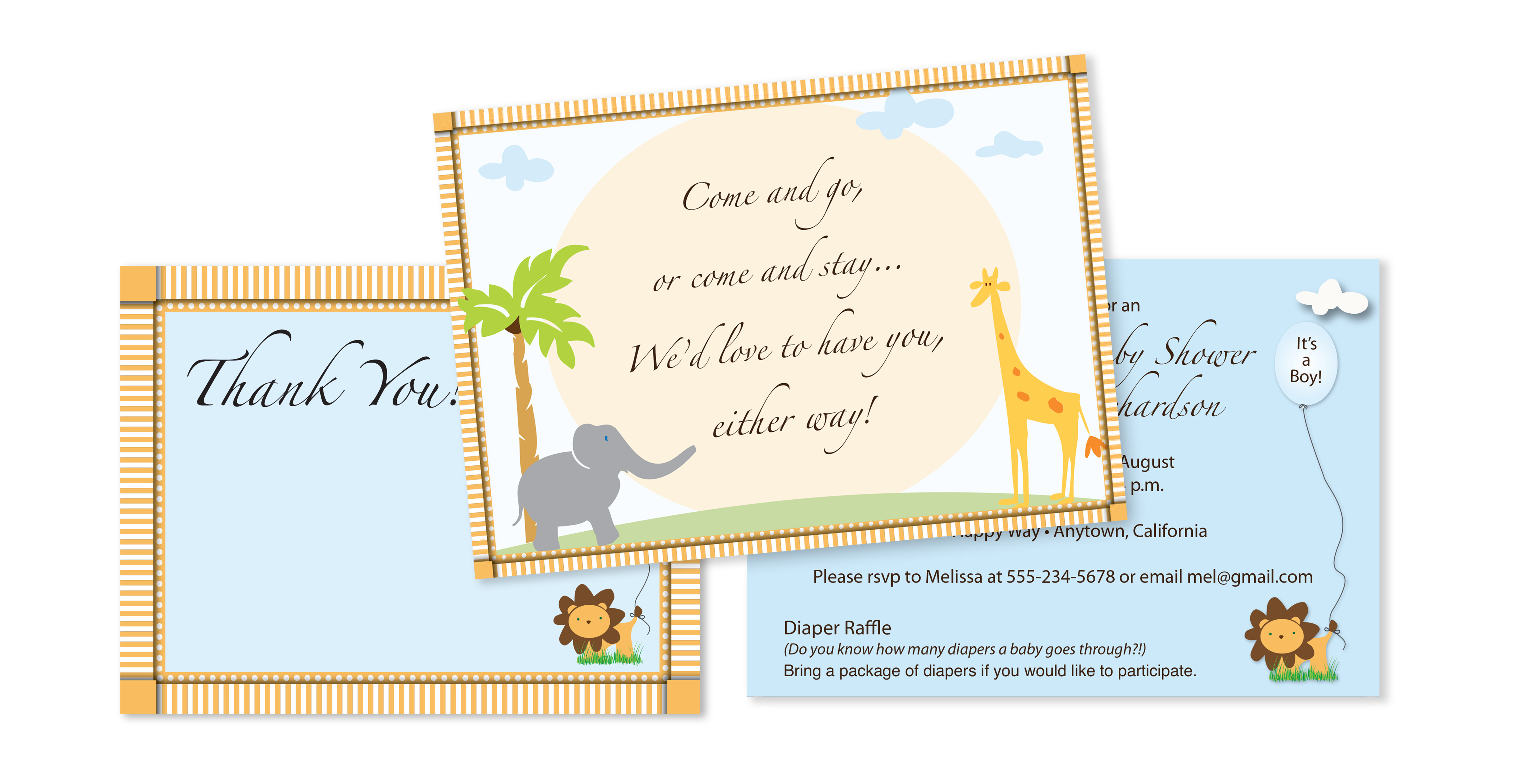 Special Event Shower Invitation